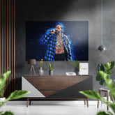 Nipsey Hussle Brushed Aluminium Dibond Wall Art.